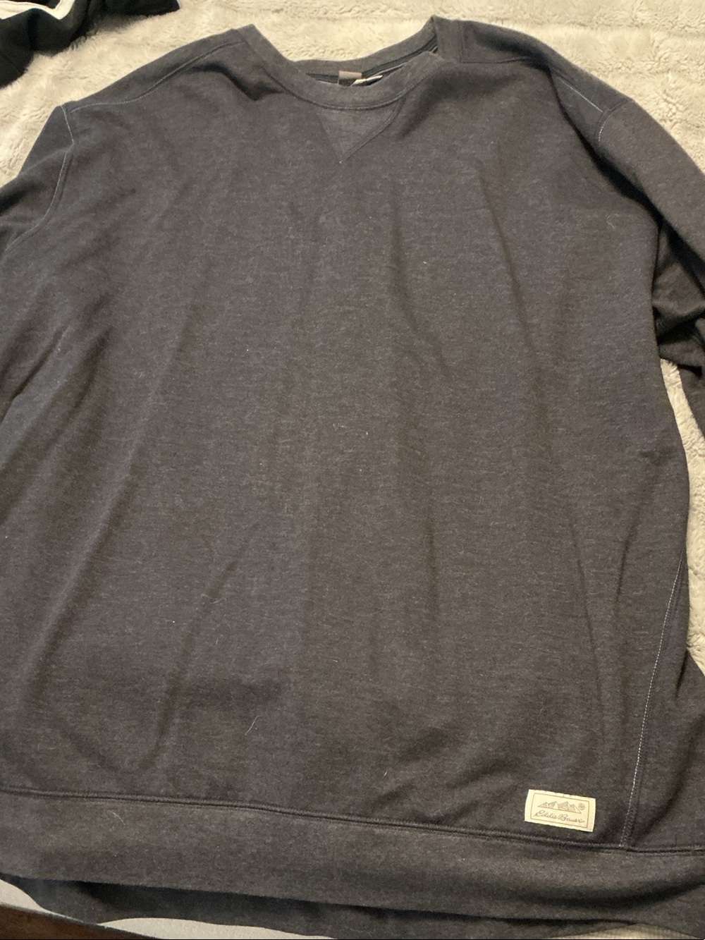 Eddie Bauer Men's Charcoal Crewneck Sweater